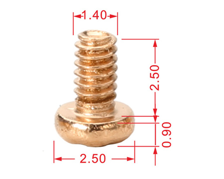盤頭鍍玫瑰金A級面殼小螺絲
